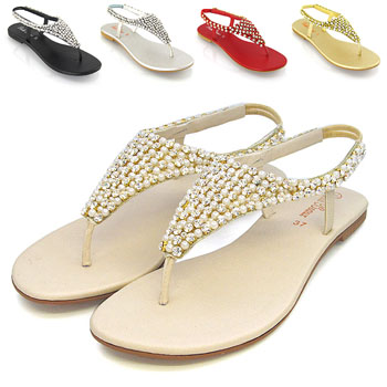 casual flat sandals for ladies
